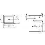 Умывальник встраиваемый сверху Ideal Standard Strada